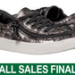 Kid's Black Metallic BILLY Classic Lace Lo