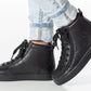 Black to the Floor Leather BILLY Classic Lace Highs