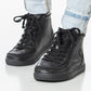 Black to the Floor Leather BILLY Classic Lace Highs