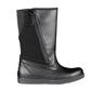 Black BILLY Rain Boots, zipper shoes, like velcro, that are adaptive, accessible, inclusive and use universal design to accommodate an afo. BILLY Footwear is medium and wide width, M, D and EEE, are comfortable, and come in toddler, kids, mens, and womens sizing.