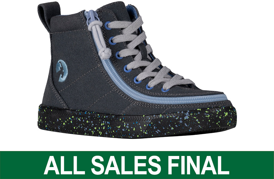 Charcoal/Blue Speckle BILLY Classic Lace Hi