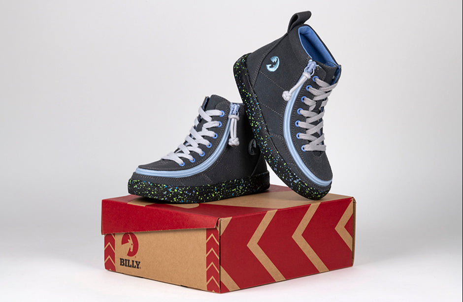 Charcoal/Blue Speckle BILLY Classic Lace Hi