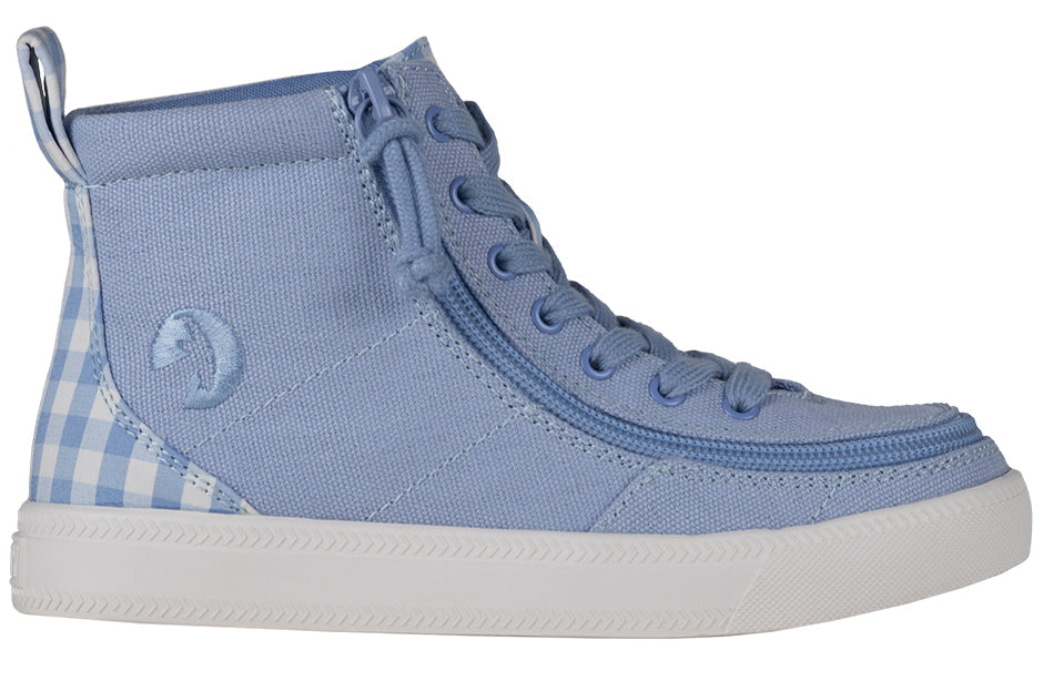 Blue Gingham BILLY Classic Lace Hi