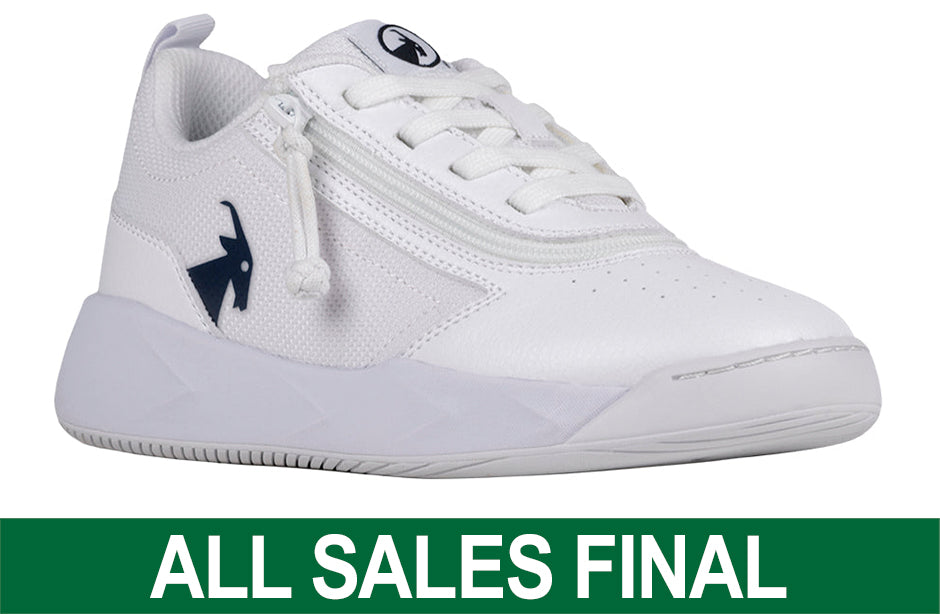 White/Navy BILLY Sport Court Athletic Sneakers