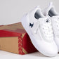 White/Navy BILLY Sport Court Athletic Sneakers