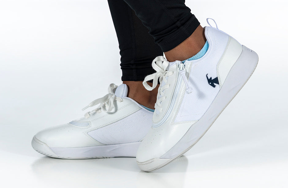 White/Navy BILLY Sport Court Athletic Sneakers