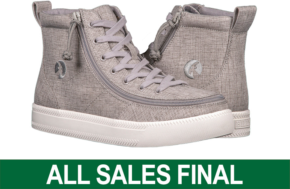 Men's Grey Jersey BILLY Classic Lace Hi