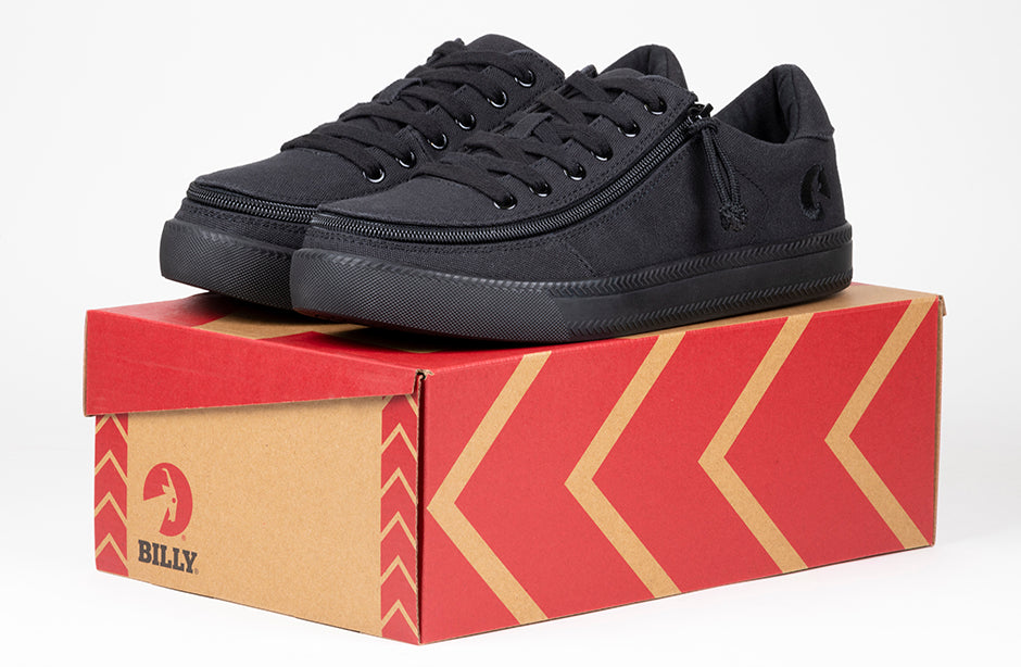 Men's Black to the Floor BILLY Classic Lace Lows (New Outsole) - BILLY Footwear