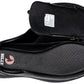 Men's Black to the Floor BILLY Work Comfort Lows, zipper shoes, like velcro, that are adaptive, accessible, inclusive and use universal design to accommodate an afo. Footwear is medium and wide width, M, D and EEE, are comfortable, and come in toddler, kids, mens, and womens sizing.