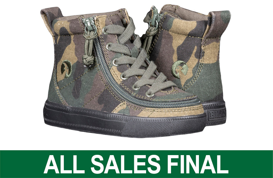 Toddler Green Camo BILLY Classic Lace Hi