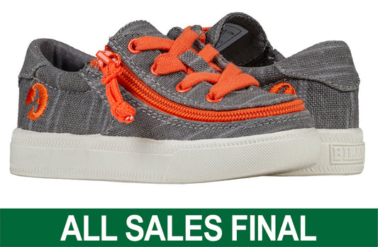 Toddler Grey/Orange BILLY Classic Lace Lo