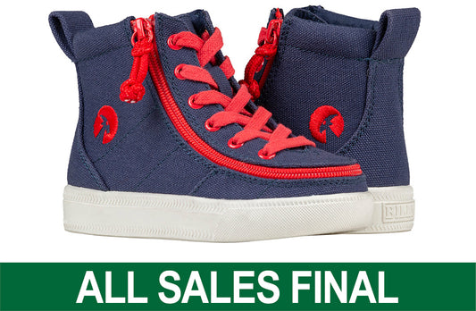 Toddler Navy/Red BILLY Classic Lace Hi