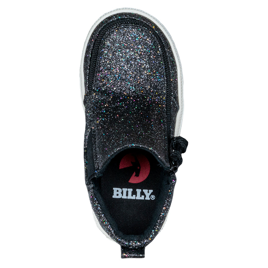 Toddler black outlet glitter vans