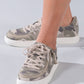 Women's Natural Camo BILLY Classic Lace Lows, zipper shoes, like velcro, that are adaptive, accessible, inclusive and use universal design to accommodate an afo. Footwear is medium and wide width, M, D and EEE, are comfortable, and come in toddler, kids, mens, and womens sizing.