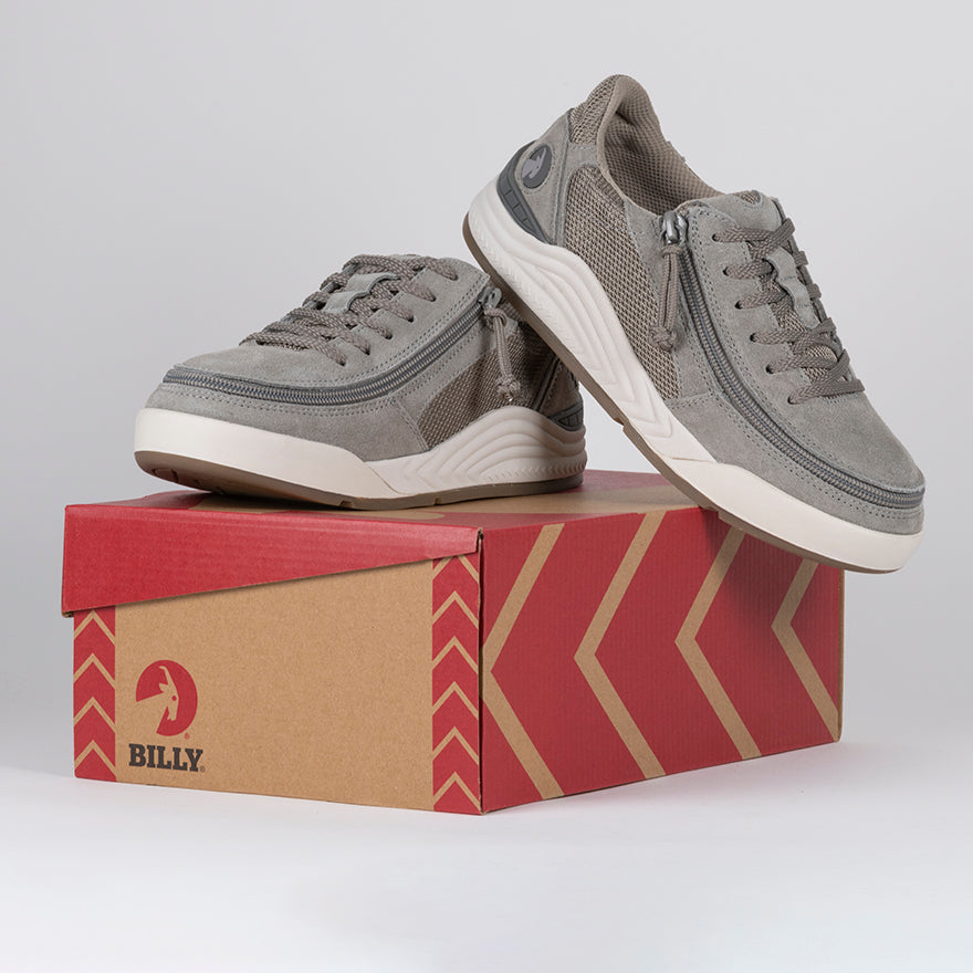 Women's Charcoal Suede/Mesh BILLY Comfort Classic Lows - BILLY Footwear