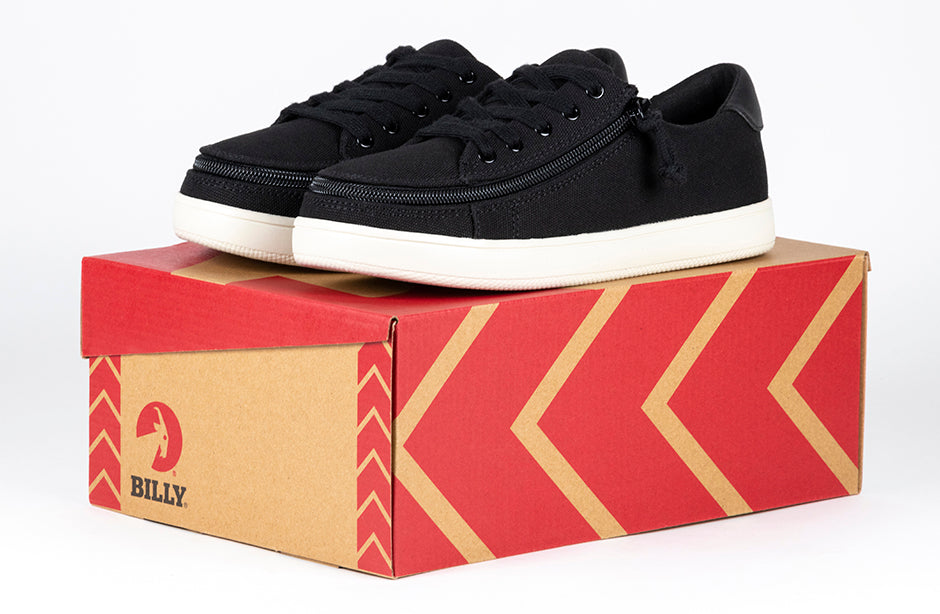 Women's Black Canvas BILLY Sneaker Low Tops