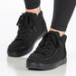 Women's Black to the Floor BILLY Sneaker Lace Mid Tops